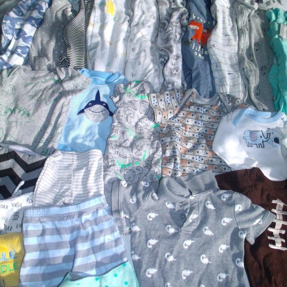 Tons of cute Baby Boy Newborn 0-3, 3 mo Spring Clothes Lot bundle!! - Picture 7 of 8
